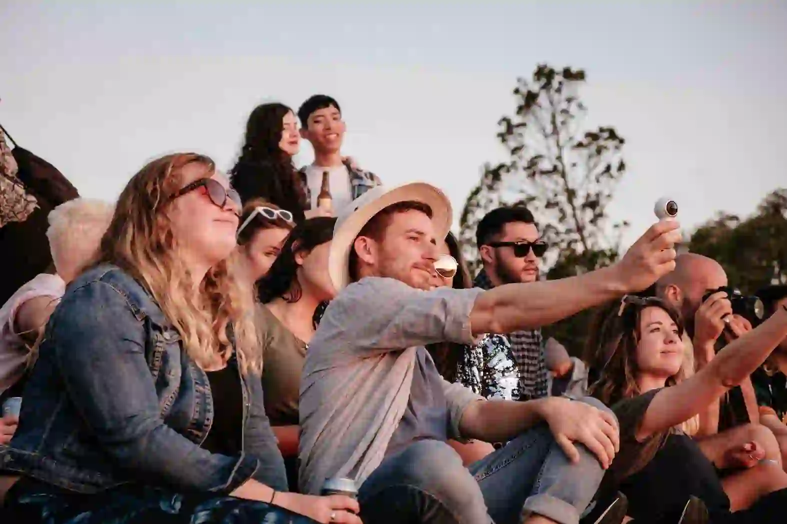 friends at a concert